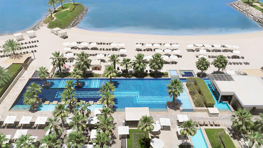 Pool & Beach - Fairmont Bab Al Bahr, Abu Dhabi Luxury Hotel